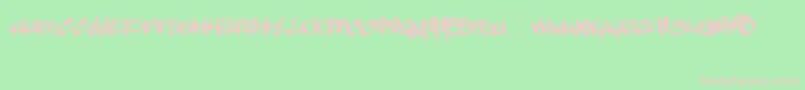 Pyromane Font – Pink Fonts on Green Background