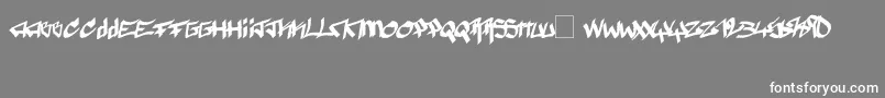 More about Pyromane Font Pyromane Font – White Fonts on Gray Background
