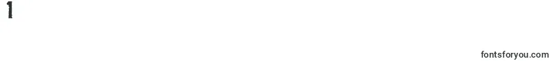 フォントpythia – フォント数字1