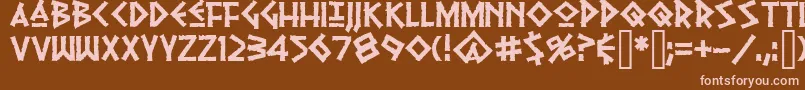pythiaフォントについての詳細 フォントpythia – 茶色の背景にピンクのフォント