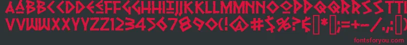 pythiaフォントについての詳細 フォントpythia – 黒い背景に赤い文字