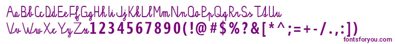 PР±sankovР’ psacР± Jakub Sloup   s velkСЊmi pР±smeny   optimalizovanР’ pro tisk Font – Purple Fonts on White Background