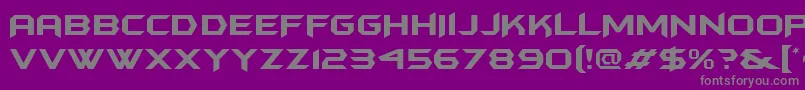 Batmanforeveralternate-Schriftart – Graue Schriften auf violettem Hintergrund