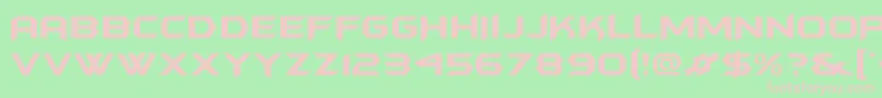 フォントBatmanforeveralternate – 緑の背景にピンクのフォント