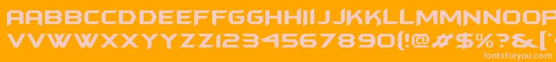 Шрифт Batmanforeveralternate – розовые шрифты на оранжевом фоне