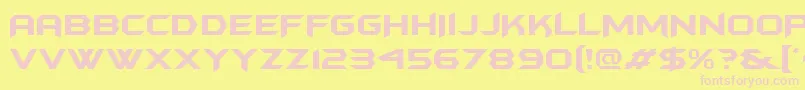 Шрифт Batmanforeveralternate – розовые шрифты на жёлтом фоне