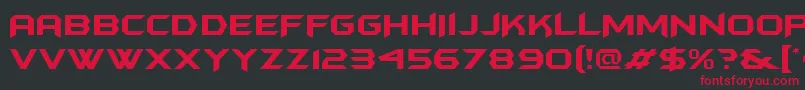 Batmanforeveralternate-Schriftart – Rote Schriften auf schwarzem Hintergrund