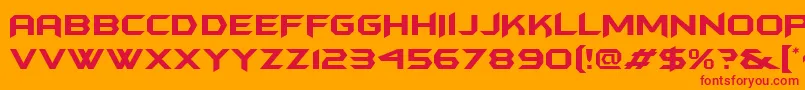 Batmanforeveralternate Font – Red Fonts on Orange Background