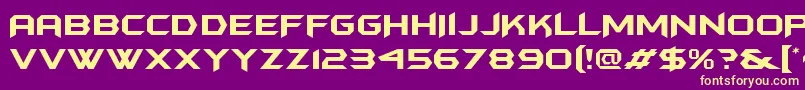 Batmanforeveralternate Font – Yellow Fonts on Purple Background