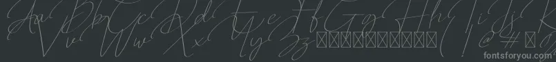 More about Qalistha Font Qalistha Font – Gray Fonts on Black Background