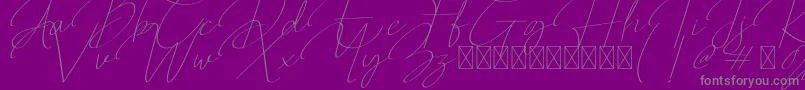 More about Qalistha Font Qalistha Font – Gray Fonts on Purple Background