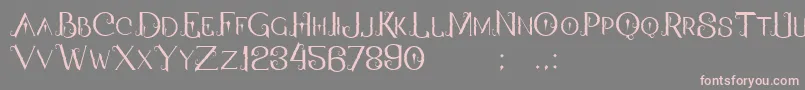 QallosTypeface Font – Pink Fonts on Gray Background