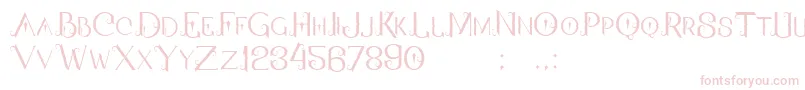 QallosTypeface Font – Pink Fonts on White Background