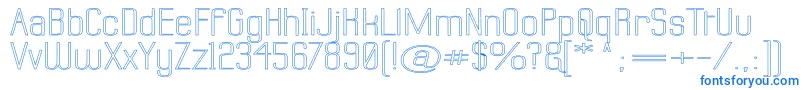 Lisätietoja LabtopSuperwideOutline-fontista LabtopSuperwideOutline-fontti – siniset fontit
