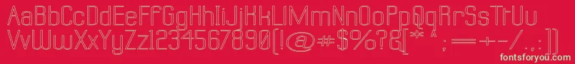 LabtopSuperwideOutline Font – Green Fonts on Red Background