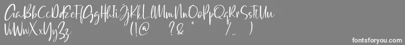 Qatar Capital Demo Font – White Fonts on Gray Background