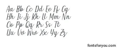 フォントQeiza Italic Font by Rifky 7NTypes