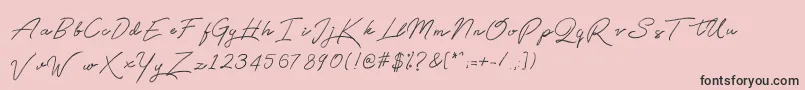 Qetey Font – Black Fonts on Pink Background