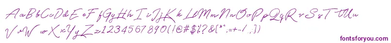 Qetey Font – Purple Fonts on White Background