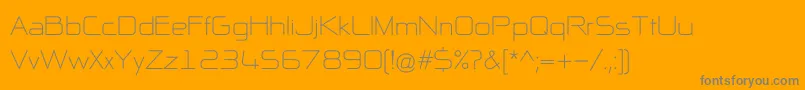 NpNaipolAllInOneR Font – Gray Fonts on Orange Background