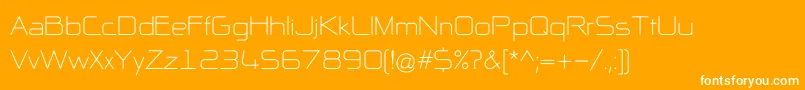 NpNaipolAllInOneR Font – White Fonts on Orange Background