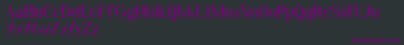 フォントQiba Serif FREE – 黒い背景に紫のフォント
