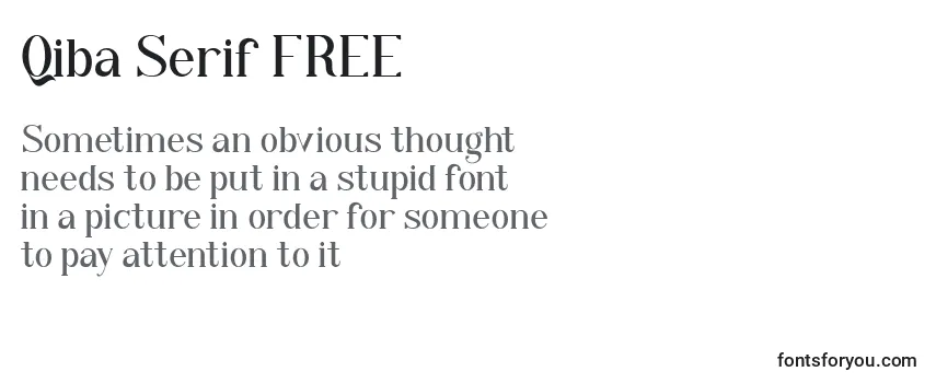フォントQiba Serif FREE (137612)