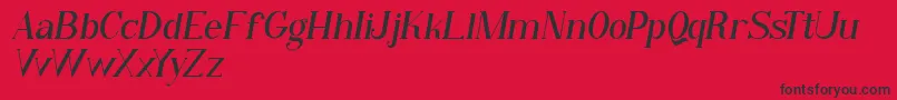 Fonte Qiba Serif Italic FREE – fontes pretas em um fundo vermelho