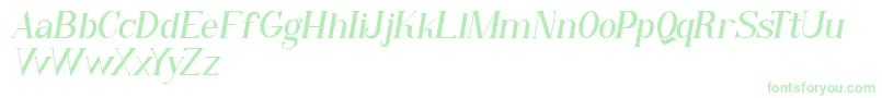 Czcionka Qiba Serif Italic FREE – zielone czcionki