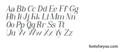 Revisão da fonte Qiba Serif Italic FREE