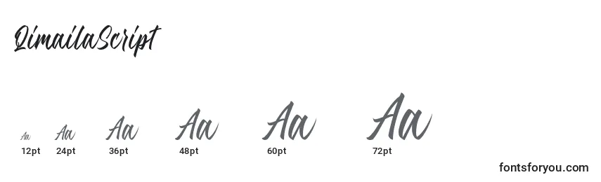 QimailaScript Font Sizes