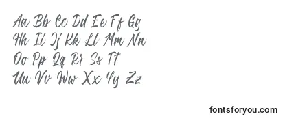 Schriftart QimailaScript