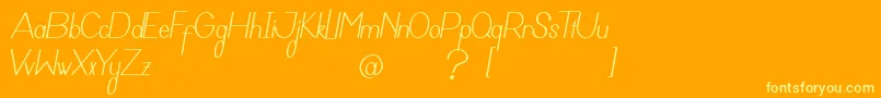 Qing Font – Yellow Fonts on Orange Background