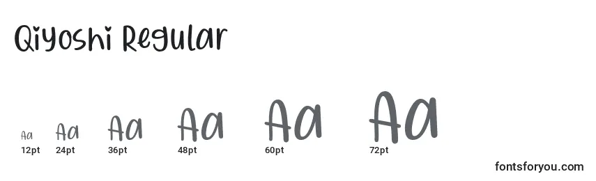 Qiyoshi Regular Font Sizes