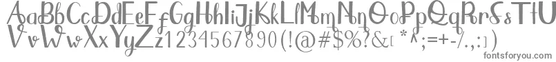 Qlinsey Font – Gray Fonts on White Background