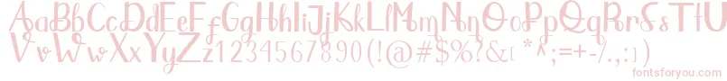 Qlinsey Font – Pink Fonts on White Background