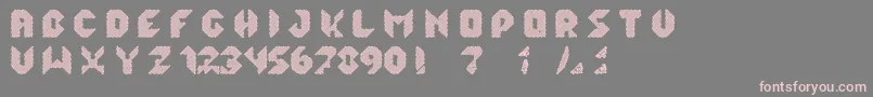 qlka Font – Pink Fonts on Gray Background