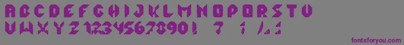 qlka Font – Purple Fonts on Gray Background