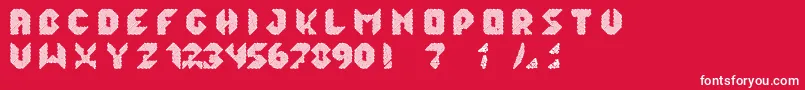 qlka Font – White Fonts on Red Background