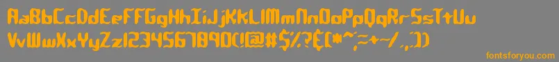 qlumpy Font – Orange Fonts on Gray Background