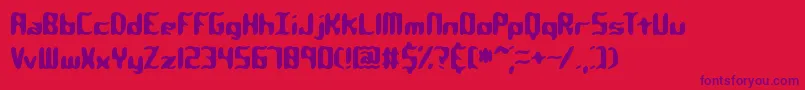 qlumpy Font – Purple Fonts on Red Background