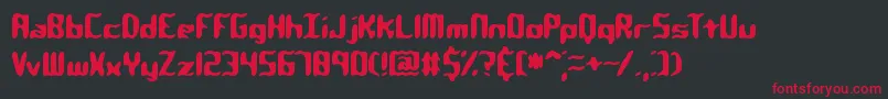 qlumpy Font – Red Fonts on Black Background
