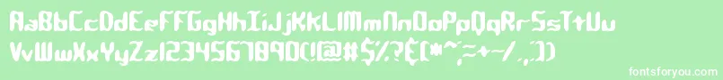 qlumpy Font – White Fonts on Green Background