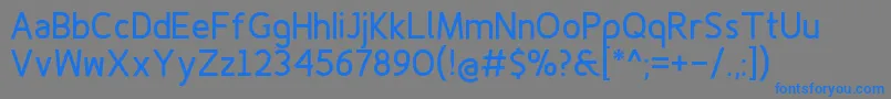 Finenessprobold Font – Blue Fonts on Gray Background