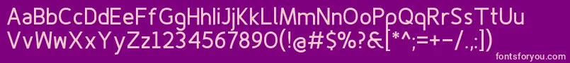 Finenessprobold Font – Pink Fonts on Purple Background