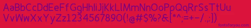 Шрифт Finenessprobold – фиолетовые шрифты на красном фоне