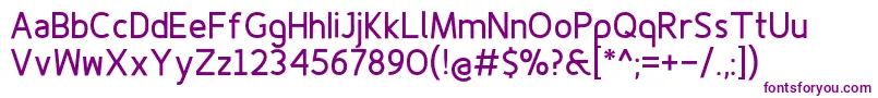 Finenessprobold Font – Purple Fonts on White Background