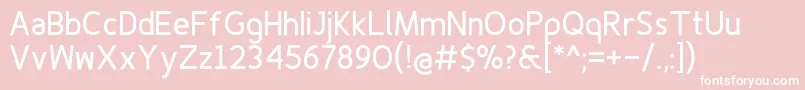 Finenessprobold Font – White Fonts on Pink Background