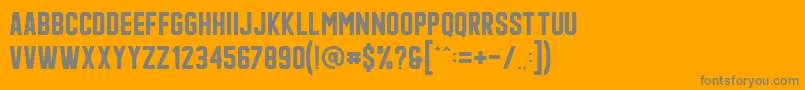Шрифт Qonquer – серые шрифты на оранжевом фоне