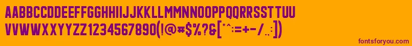 More about Qonquer Font Qonquer Font – Purple Fonts on Orange Background